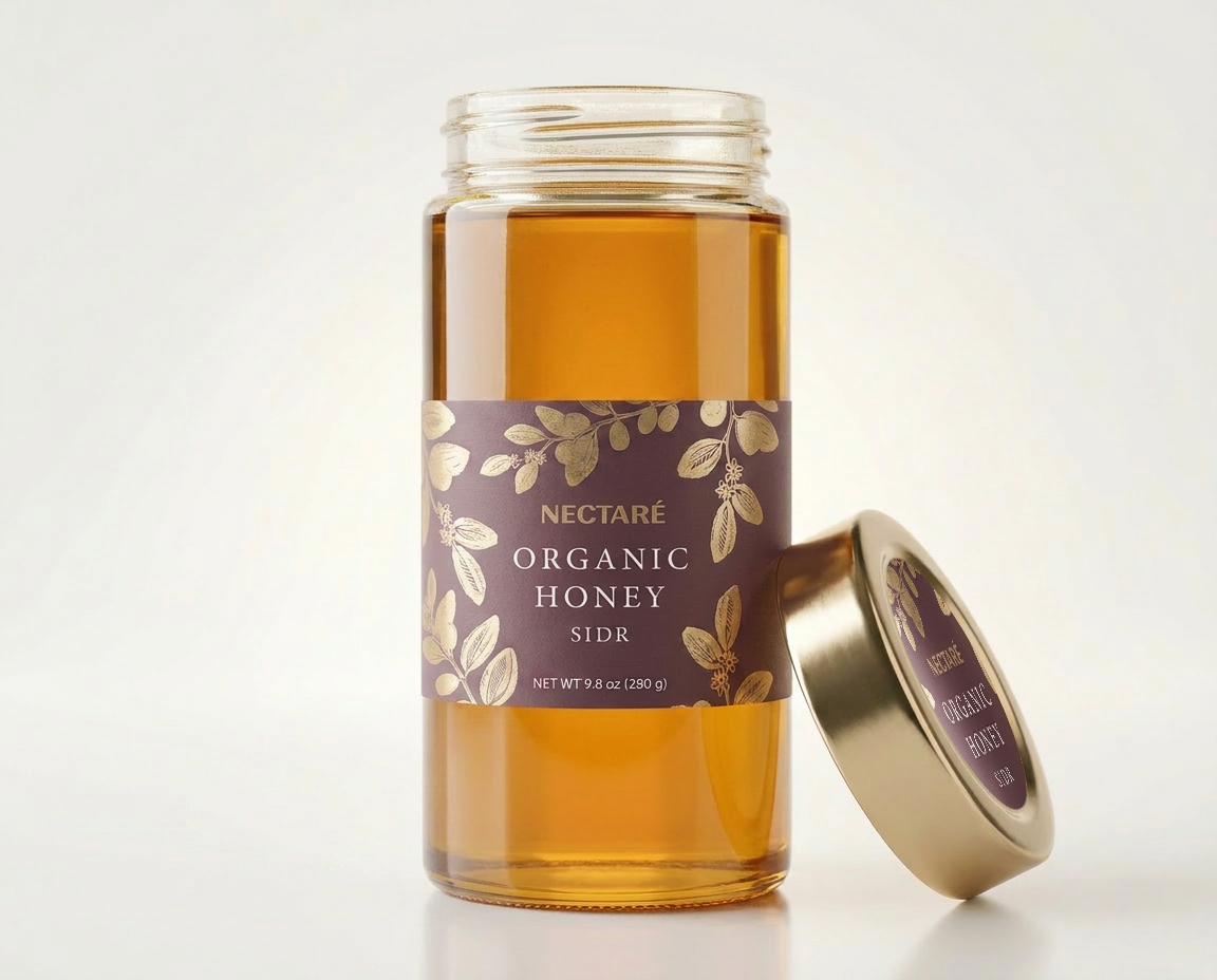 Nectare organic honey packaging