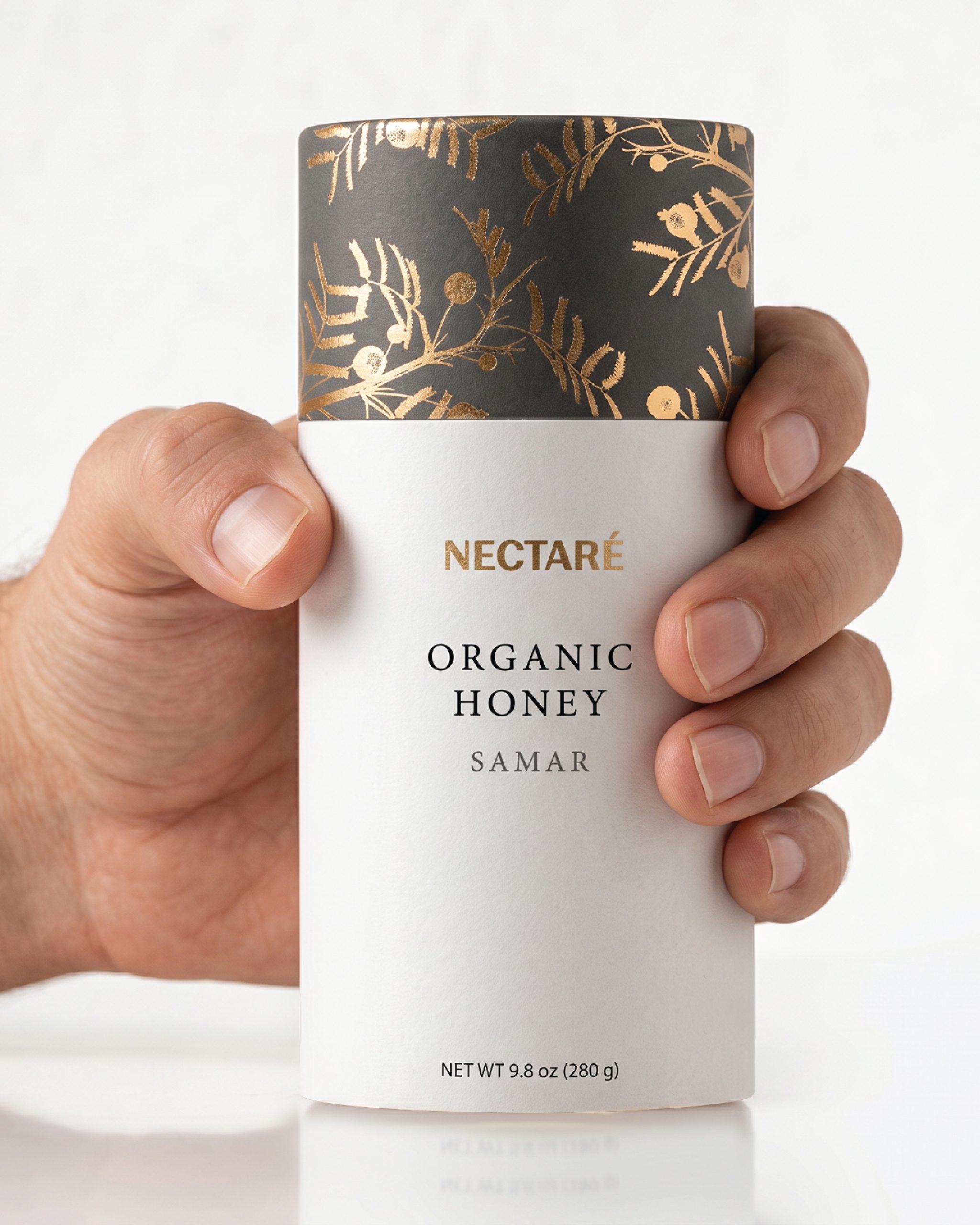 Nectare organic honey packaging